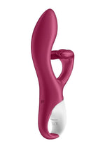 Load image into Gallery viewer, Satisfyer Embrace Me Silicone Rechargeable Vibrator with Clitoral Stimulation
