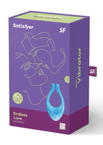 Load image into Gallery viewer, Satisfyer Endless Love Silicone Rechargeable Couples Vibrator - Blue/Turquoise
