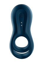 Load image into Gallery viewer, Satisfyer Epic Duo Silicone Vibrating Cock and Ball Ring - Blue
