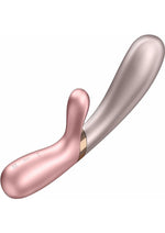 Load image into Gallery viewer, Satisfyer Hot Lover Rechargeable Silicone Warming Dual-Stim Vibrator
