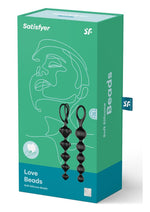 Load image into Gallery viewer, Satisfyer Love Beads Silicone Anal Beads Black (2 Each - Black - Per Set
