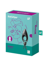 Load image into Gallery viewer, Satisfyer Men Sniper Rechargeable Silicone Vibrating Cock Ring - Black
