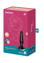Load image into Gallery viewer, Satisfyer Plug-Ilicious 2 Silicone Vibrating Anal Plug - Black
