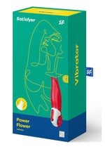 Load image into Gallery viewer, Satisfyer Power Flower Vibrator - G-Spot and Clitoris Stimulator Waterproof - Red
