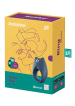 Load image into Gallery viewer, Satisfyer Royal One Rechargeable Silicone Couple&#39;s Ring - Blue
