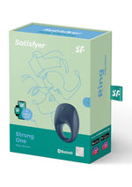 Load image into Gallery viewer, Satisfyer Strong One Rechargeable Silicone Couple&#39;s Ring - Blue
