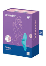 Load image into Gallery viewer, Satisfyer Teaser Rechargeable Silicone Finger Vibrator - Blue
