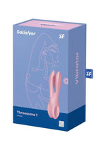 Load image into Gallery viewer, Satisfyer Threesome 1 Rechargeable Silicone Vibrator - Pink
