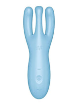 Load image into Gallery viewer, Satisfyer Threesome 4 Rechargeable Silicone Vibrator - Blue
