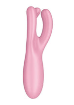 Load image into Gallery viewer, Satisfyer Threesome 4 Rechargeable Silicone Vibrator
