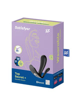 Load image into Gallery viewer, Satisfyer Top Secret+ Connect App Rechargeable Silicone Wearable Vibrator - Black
