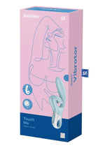 Load image into Gallery viewer, Satisfyer Touch Me Rechargeable Silicone Rabbit Vibrator - Blue
