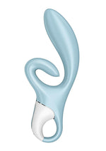 Load image into Gallery viewer, Satisfyer Touch Me Rechargeable Silicone Rabbit Vibrator - Blue
