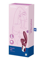 Load image into Gallery viewer, Satisfyer Touch Me Rechargeable Silicone Rabbit Vibrator - Red
