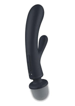 Load image into Gallery viewer, Satisfyer Triple Lover Rechargeable Silicone Rabbit Vibrator
