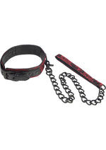 Load image into Gallery viewer, Scandal Collar with Leash - Black/Red
