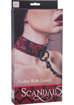 Load image into Gallery viewer, Scandal Collar with Leash - Black/Red
