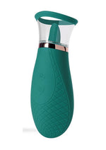 Load image into Gallery viewer, Scioness Sucking and Licking Rechargeable Silicone Clitoral Stimulator - Green