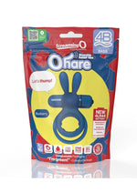 Load image into Gallery viewer, Screaming O 4b Ohare Vibrating Cock Ring - Blue/Blueberry
