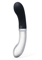 Load image into Gallery viewer, Secret Kisses Glass G Rechargeable Silicone Wand - Black/Clear
