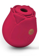 Load image into Gallery viewer, Secret Kisses Rosegasm Air Rechargeable Silicone Clitoral Stimulator - Red
