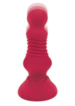 Load image into Gallery viewer, Secret Kisses Remote Control Thrusting Rechargeable Silicone Rosebud Buttplug
