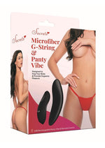 Load image into Gallery viewer, Secret Rechargeable Silicone Microfiber G-String and Panty Vibe with Remote Control - Red - One Size
