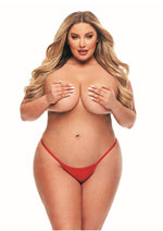 Load image into Gallery viewer, Secret Rechargeable Silicone Microfiber G-String and Panty Vibe with Remote Control - Red - Queen

