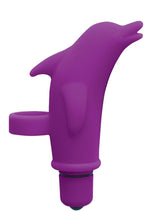 Load image into Gallery viewer, Seduce Me Dolphin Clit Pleasure Silicone Finger Massager - Purple
