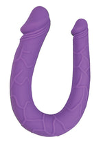 Load image into Gallery viewer, Seduce Me Silicone Curved Double Dildo - Purple

