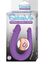 Load image into Gallery viewer, Seduce Me Silicone Curved Double Dildo - Purple
