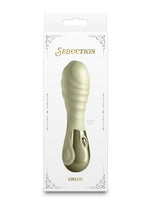 Load image into Gallery viewer, Seduction Chloe Rechargeable Silicone Mini Vibrator - Green
