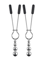 Load image into Gallery viewer, Selopa Beaded Nipple Clamps - Silver
