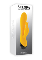Load image into Gallery viewer, Selopa Buzzz Bunny Rechargeable Silicone Rabbit Vibrator - Yellow
