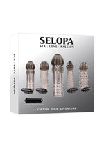 Load image into Gallery viewer, Selopa Choose Your Adventure Penis Sleeve - Gray/Grey - 5 Piece/Set
