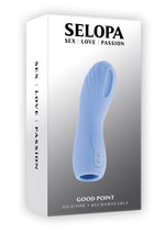 Load image into Gallery viewer, Selopa Good Point Finger Rechargeable Vibrator - Blue
