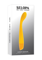 Load image into Gallery viewer, Selopa Lemon Squeeze Rechargeable Silicone G-Spot Vibrator - Yellow
