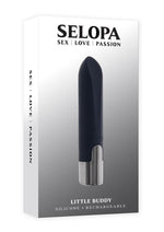 Load image into Gallery viewer, Selopa Little Buddy Rechargeable Silicone Bullet - Black
