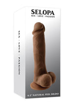 Load image into Gallery viewer, Selopa Natural Feel Dildo - Chocolate - 6.5in
