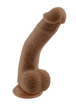 Load image into Gallery viewer, Selopa Natural Feel Flexskin Dildo - Chocolate - 7in
