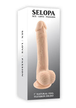 Load image into Gallery viewer, Selopa Natural Feel Flexskin Dildo - Vanilla - 7in
