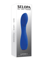 Load image into Gallery viewer, Selopa Sapphire G Rechargeable Silicone Vibrator - Blue
