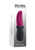 Load image into Gallery viewer, Selopas Tongue Teaser Rechargeable Silicone Clitoral Stimulator - Black
