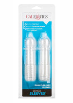 Load image into Gallery viewer, Senso Dual Pleasure Penis Sleeve - Clear - 2 Pack
