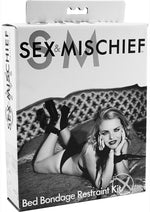 Load image into Gallery viewer, Sex and Mischief Bed Bondage Restraint Kit - Black
