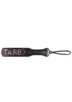 Load image into Gallery viewer, Sex and Mischief Brat Paddle - Black/Rose Gold
