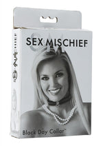 Load image into Gallery viewer, Sex and Mischief Day Collar - Black
