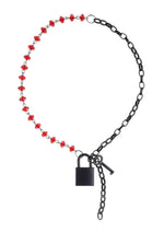 Load image into Gallery viewer, Sex and Mischief Ex&#39;s Andamp; Oh&#39;s Crystal Day Collar - Black/Red
