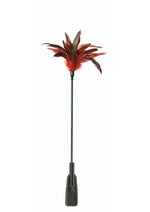 Load image into Gallery viewer, Sex and Mischief Feather Slapper - Black/Red
