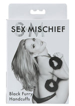 Load image into Gallery viewer, Sex and Mischief Furry Handcuffs - Black
